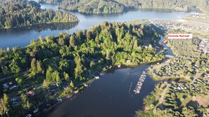 Aerial View - home is located on the canal of Tenmile Lakes