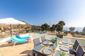 Outdoor dining area