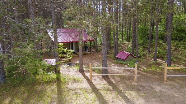Front view of "The Shed"