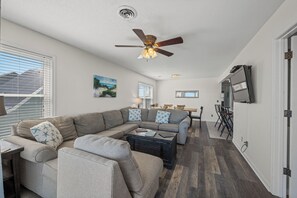 Enough room for a fun filled family game night.