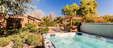 Relax in the Soothing Hot Tub