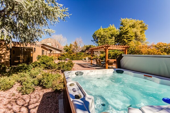 Relax in the Soothing Hot Tub