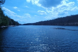 Swinging Bridge Lake is the largest motorboat lake in the Catskills.