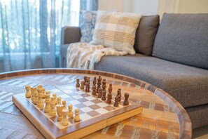 Take some time out to reconnect, enjoy a game of chess, or cosy up on the couch with your favourite book