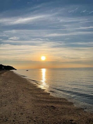Sunset view at the nearby beach