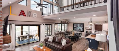 Nice big main level living area to one and only 3rd level deck in community!