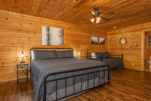 Large master suite with room to sleep a family of 4! King bed, twin trundle. 