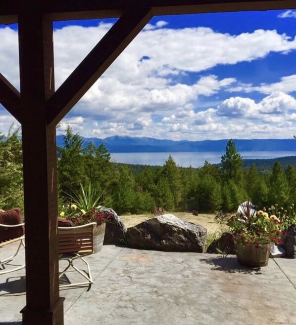 The Lodge view of Flathead Lake