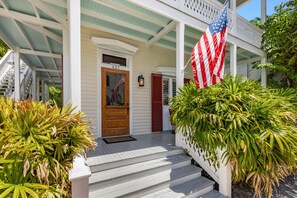 Lovely front porch lounging