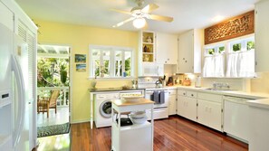 Spacious Kitchen with Original Fixtures