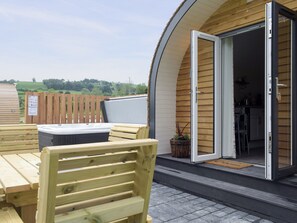 Outdoor area | Cain Pod VIP - Pods Bodyddon, Llanfyllin, near Welshpool