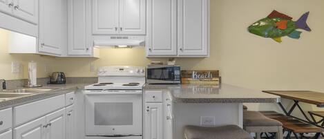 Kitchen with Countertop Seating