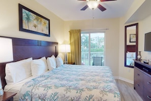 Master Bedroom With King Size Bed And Direct Balcony Access