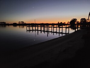 Sunset by the pier