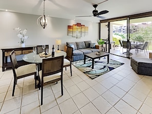 Relax in the living area or on your attached lanai