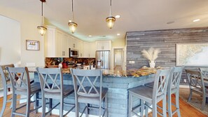 Kitchen with Countertop Seating