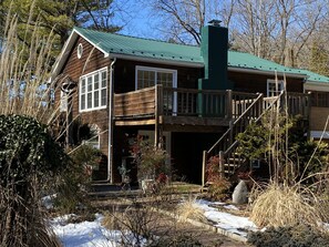 HOUSE - brick walks, landscaped, deck on 2nd floor, patio below. Keyless entry.