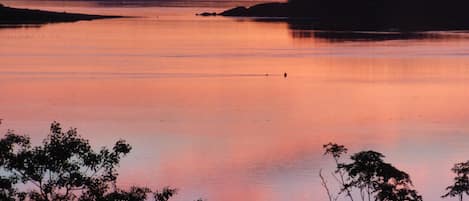 Sunrise on islands on Passamaquoddy Bay
