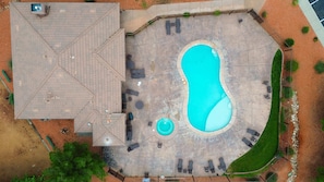 Community pool and hot tub