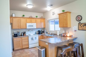 Fully appointed kitchen