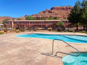 Take a refreshing dip in the community pool while you take in the stunning views of the red rocks!