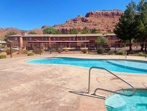 Take a refreshing dip in the community pool while you take in the stunning views of the red rocks!
