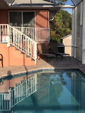 Pool lounge area