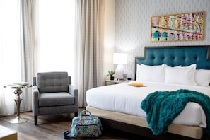 Drift to sleep in a comfortable bed after a wonderful day outside.