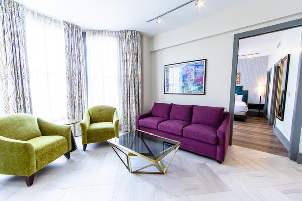 Relax and rejuvenate in the cozy living room.