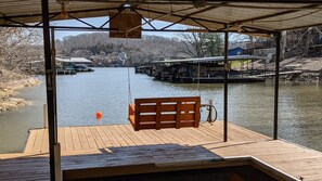 Enjoy the view on dock swing