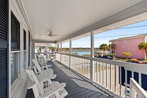 Enjoy a cup of coffee as you relax on the balcony.