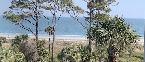 Uitzicht op strand/zee