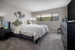 "The bed in the master bedroom was particularly impressive as it offered the comfort one is use to at home, but seldom finds at a vacation rental. "