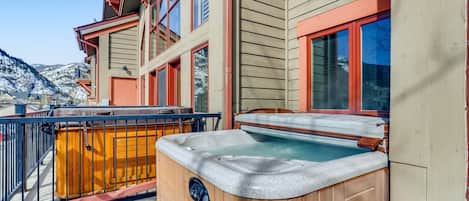 Private hot tub and the best views in the county make for supreme patio vibes