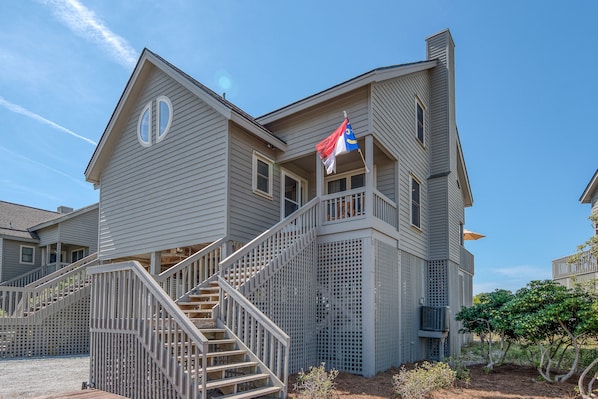 View of townhome from front street side.