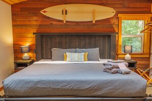 Comfortable king sized bed