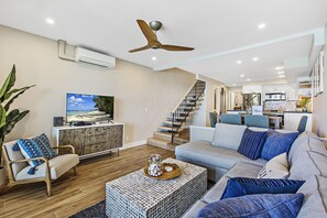 High-tech UV disinfecting light and ceiling fan kills 99/9% of airborne pathogens
