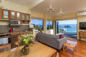 Apartment 1 of 2 - kitchen-living-dining with superb views