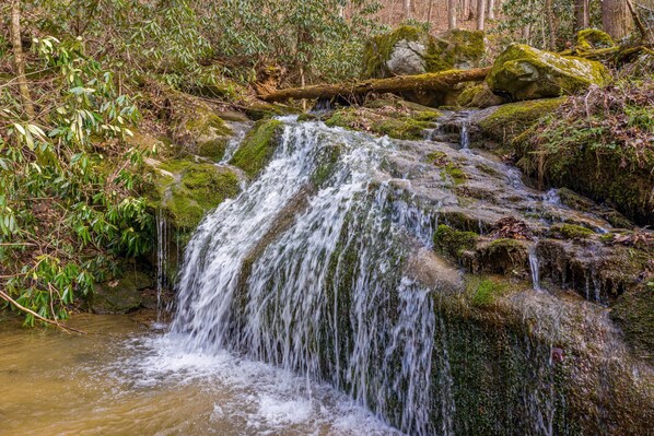 The comforting sound of rushing and babbling water will relax and sooth you!