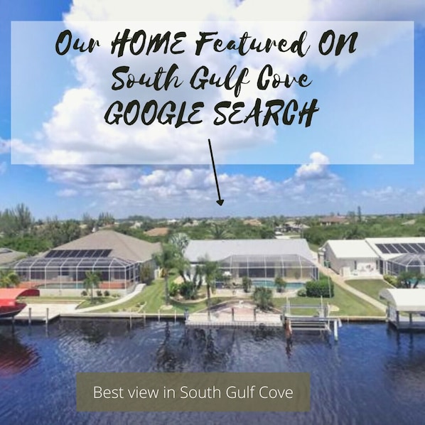 Best location South Gulf Cove!  Widest    & intersecting canal w/ stunning views