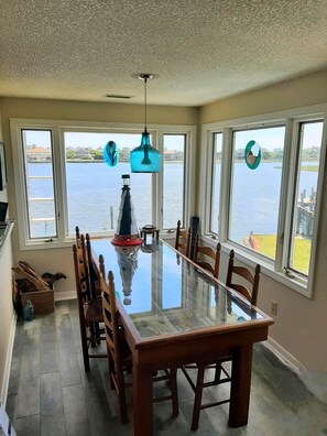 Dining Room with custom shipwreck table