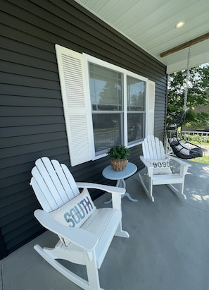 Front porch - great place for morning coffee or evening cocktail 