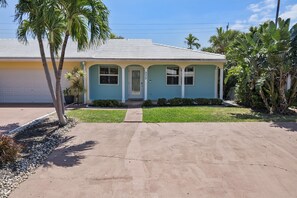 driveway and front of unit