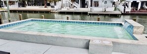 Pool that includes hot tub  jets and can heat