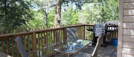 Balcony area with BBQ