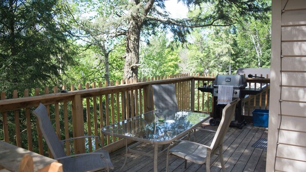 Balcony area with BBQ