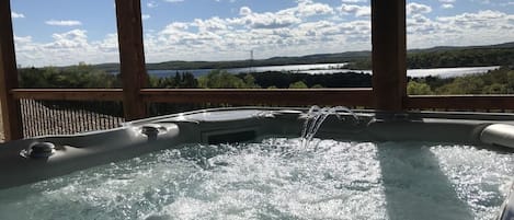 7 person hot tub with a view!