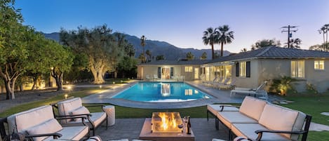 Relax and unwind around the firepit