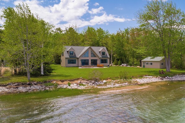 View of property.  600 feet of private shoreline
