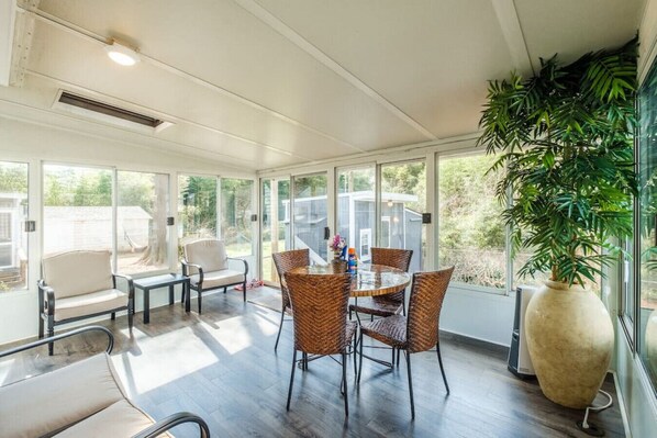 elevated 4 season sunroom